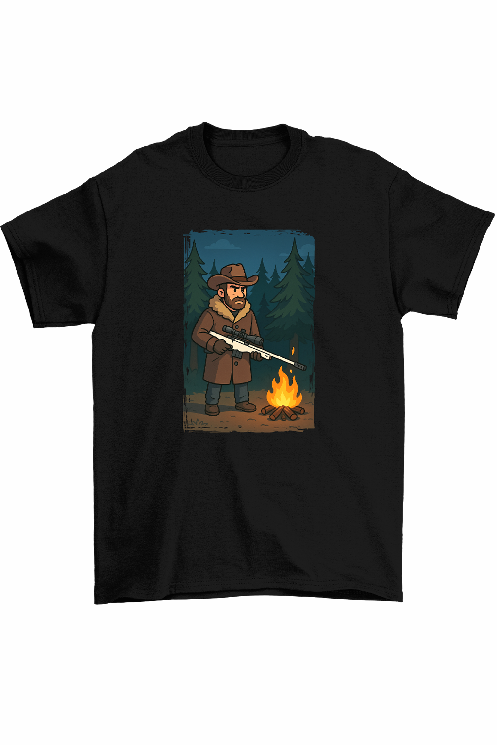 T-Shirt Estampada Sniper Branca