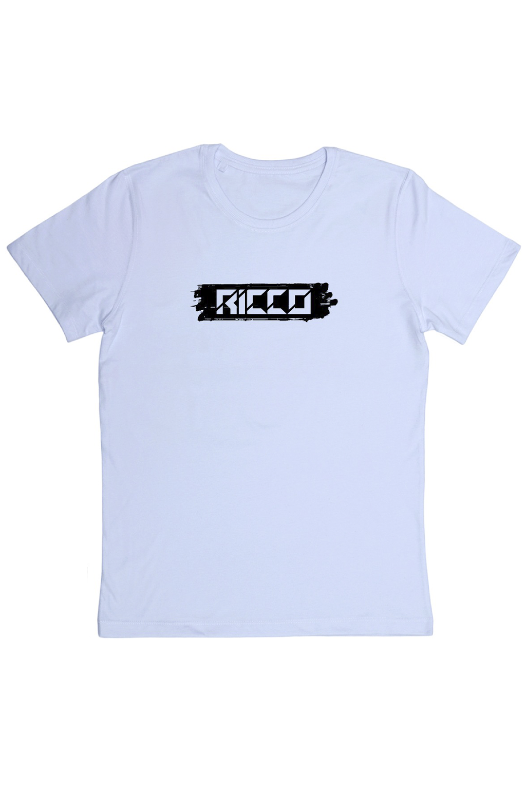 T-Shirt Logo Ricco - Branco e Preto